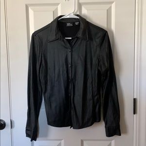 NY & Company LeatherLike Top
